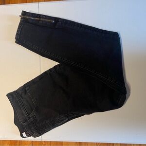 Tommy Hilfiger | Black | Skinny Jeans with Ankle Zippers | Size 16